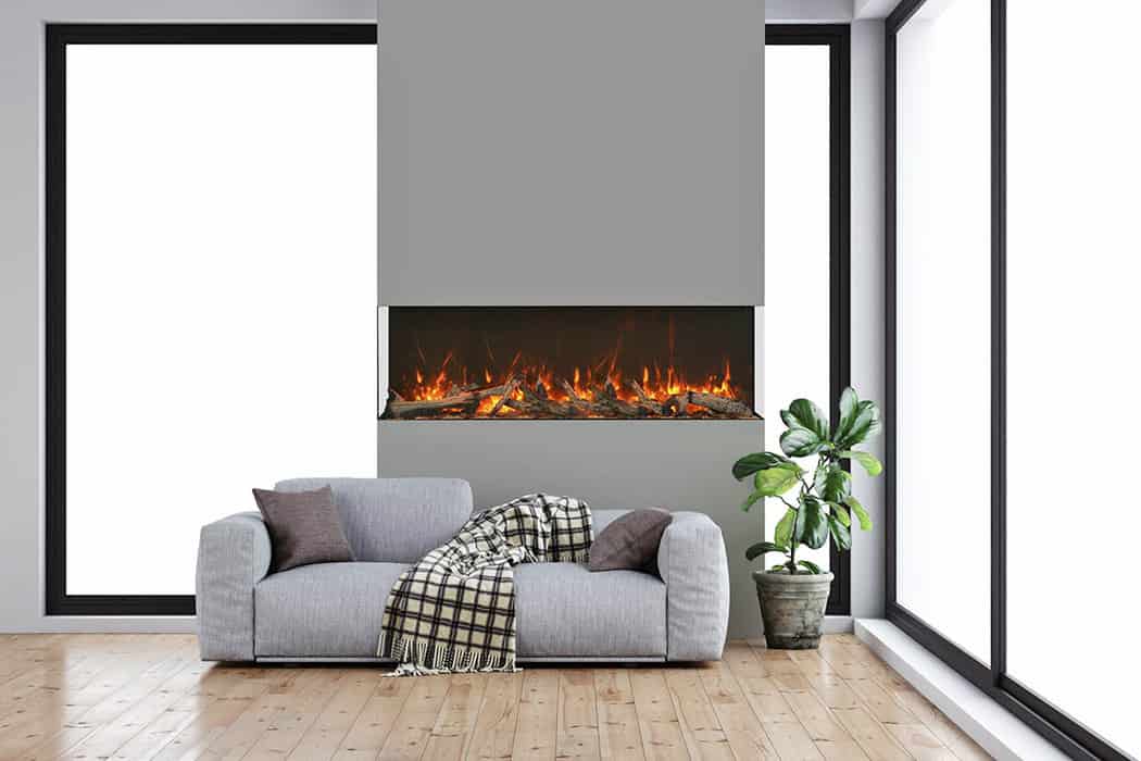 Amantii 60 - TRV - XT - XL – 3 Sided Electric Fireplace - Impressive Climate Control