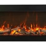 Amantii 72 - TRU - VIEW - XL – 3 Sided Electric Fireplace - Impressive Climate Control