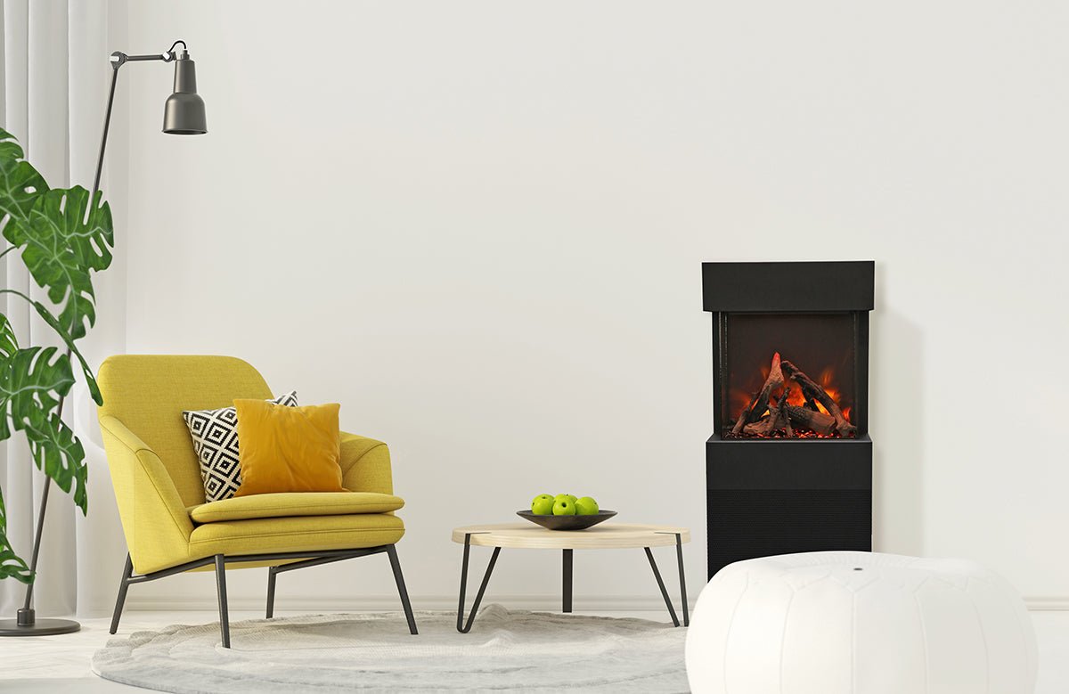Amantii Cube 2025WM Electric Fireplace - Impressive Climate Control