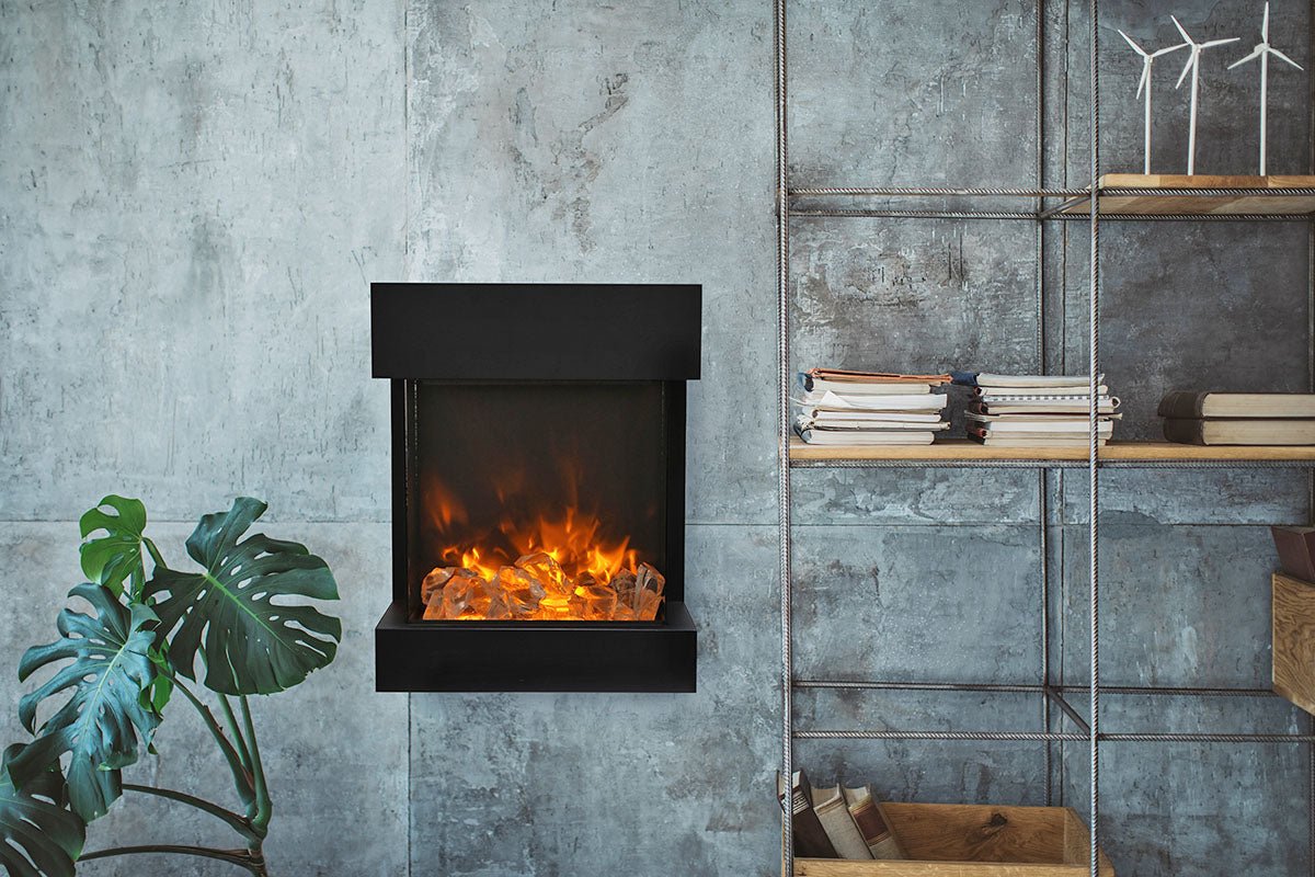 Amantii Cube 2025WM Electric Fireplace - Impressive Climate Control