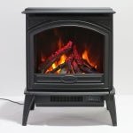 Amantii E - 70 Cast Iron Freestand Electric Fireplace - Impressive Climate Control