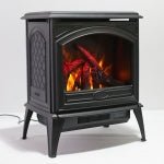 Amantii E - 70 Cast Iron Freestand Electric Fireplace - Impressive Climate Control
