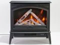 Amantii E - 70 Cast Iron Freestand Electric Fireplace - Impressive Climate Control