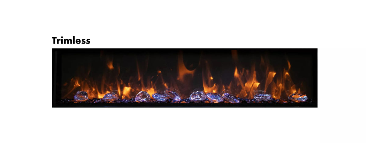 Amantii Panorama BI Deep Smart Electric Fireplace - Impressive Climate Control