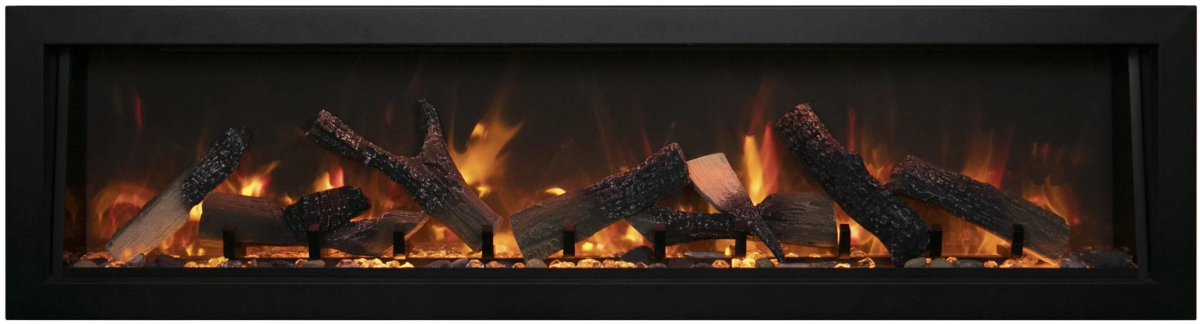 Amantii Panorama BI Deep Smart Electric Fireplace - Impressive Climate Control