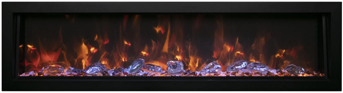 Amantii Panorama BI Deep Smart Electric Fireplace - Impressive Climate Control