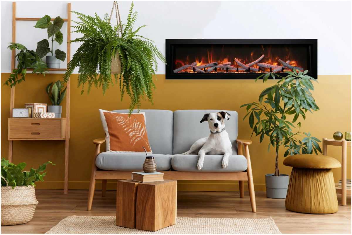 Amantii Panorama BI Deep XT Smart Electric Fireplace - Impressive Climate Control