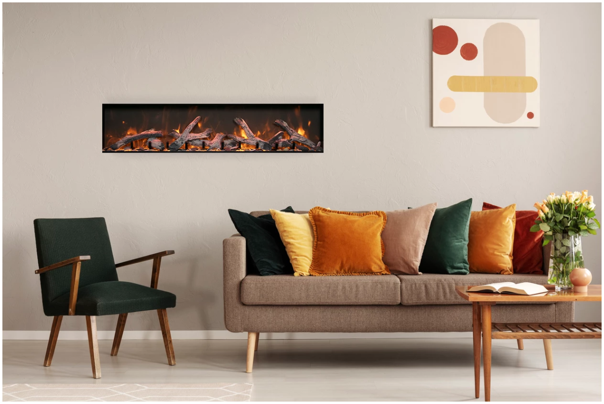 Amantii Panorama BI Deep XT Smart Electric Fireplace - Impressive Climate Control