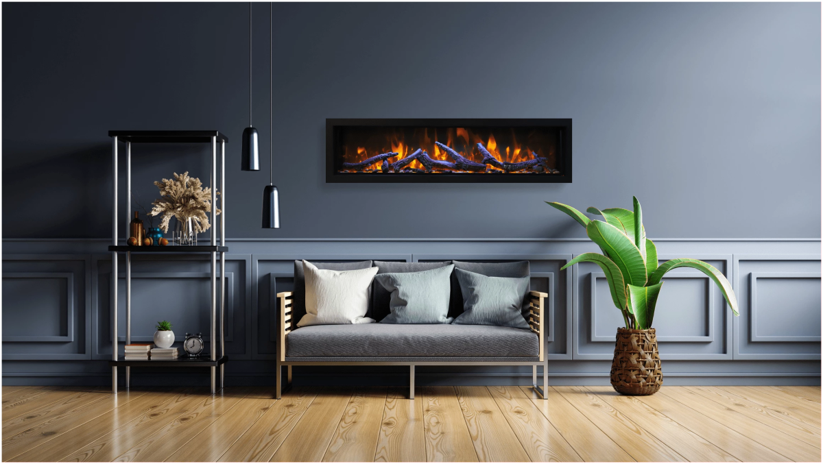 Amantii Panorama BI Deep XT Smart Electric Fireplace - Impressive Climate Control
