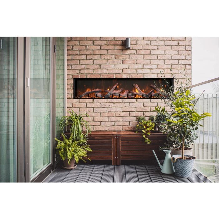 Amantii Panorama BI Deep XT Smart Electric Fireplace - Impressive Climate Control
