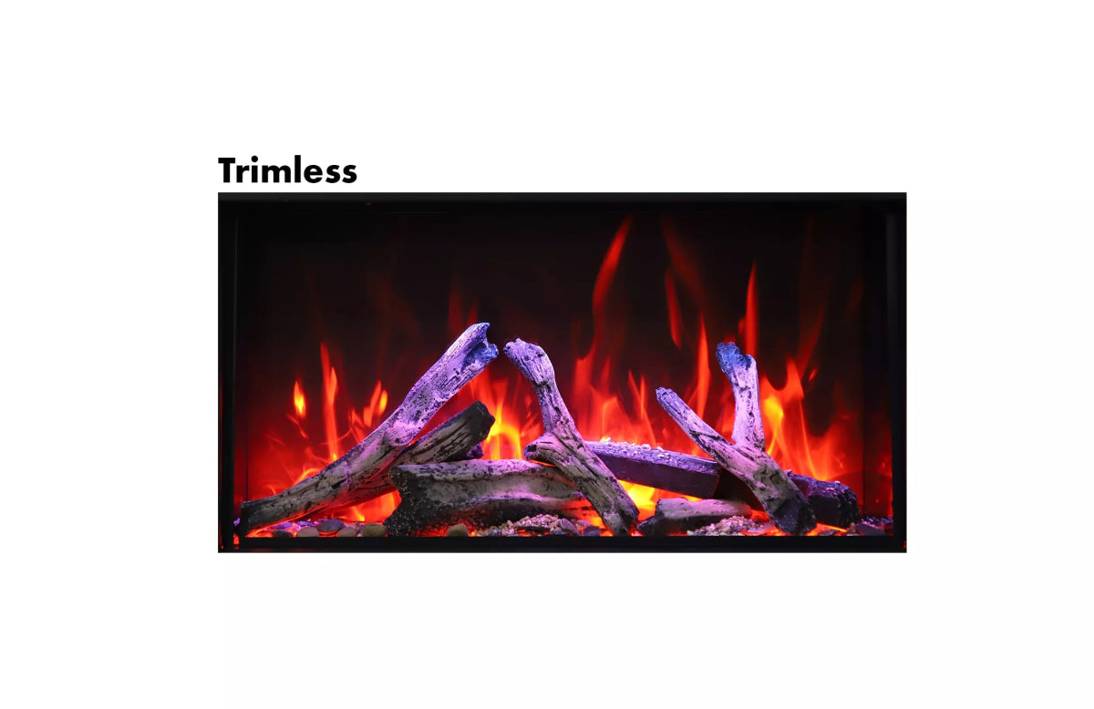 Amantii Panorama BI Deep XT Smart Electric Fireplace - Impressive Climate Control