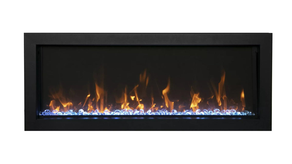 Amantii Panorama BI Extra Slim Smart Electric Fireplace - Impressive Climate Control