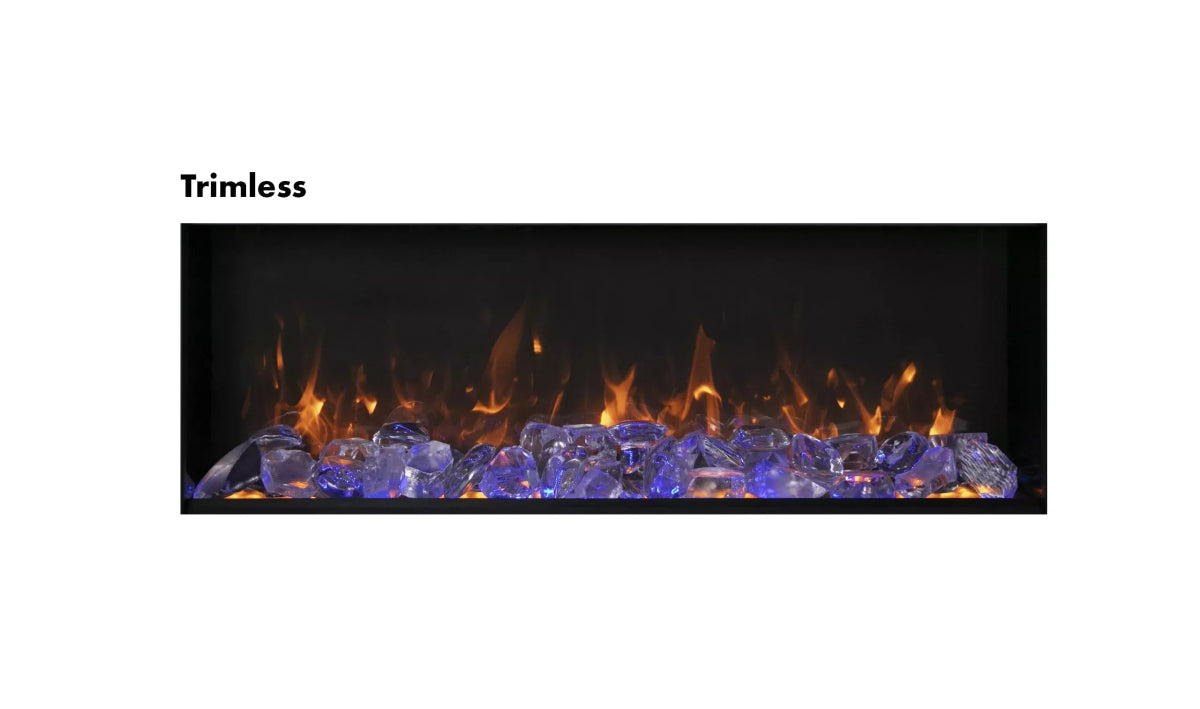 Amantii Panorama BI Extra Slim Smart Electric Fireplace - Impressive Climate Control