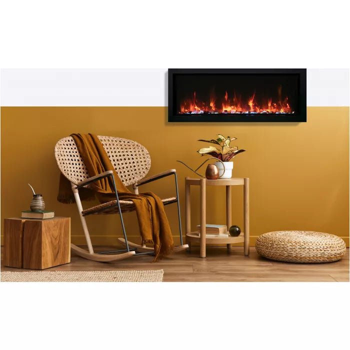 Amantii Panorama BI Extra Slim Smart Electric Fireplace - Impressive Climate Control