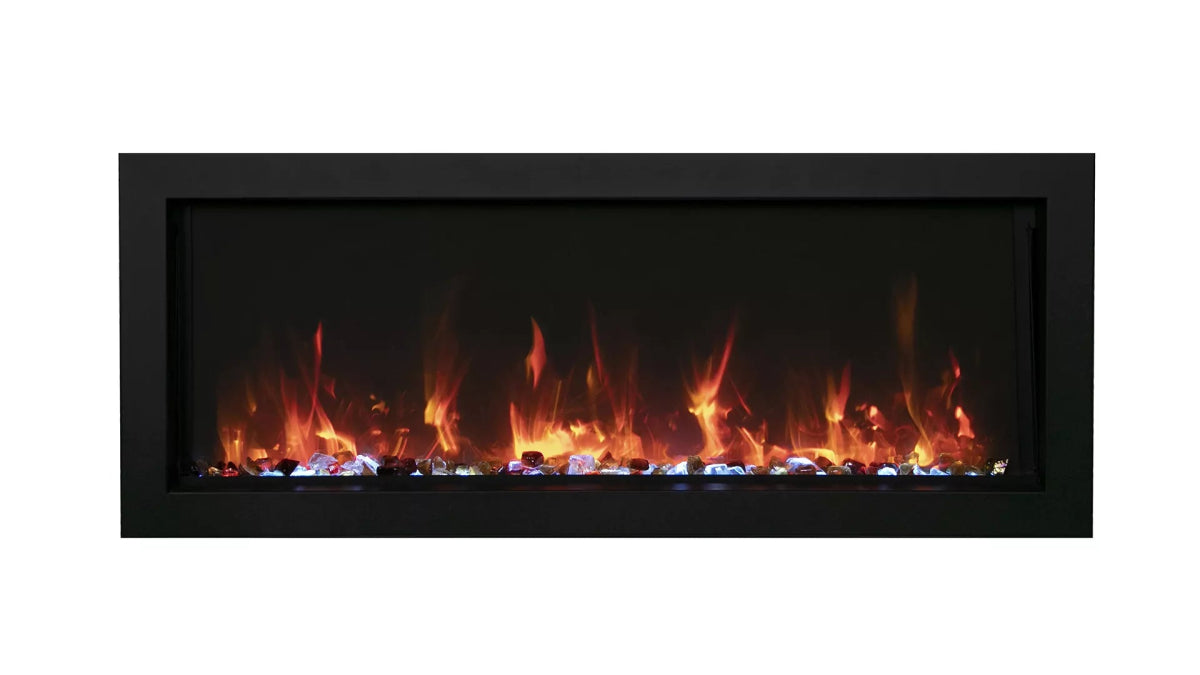 Amantii Panorama BI Extra Slim Smart Electric Fireplace - Impressive Climate Control