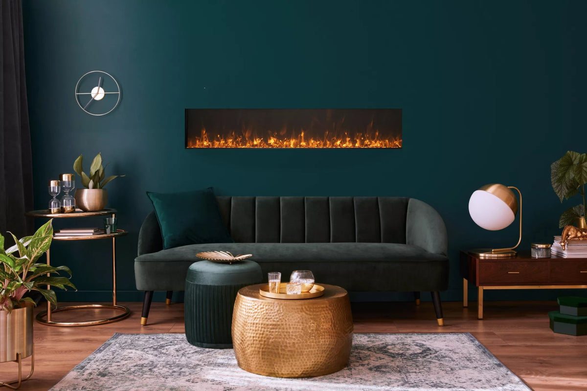 Amantii Panorama BI Extra Slim Smart Electric Fireplace - Impressive Climate Control
