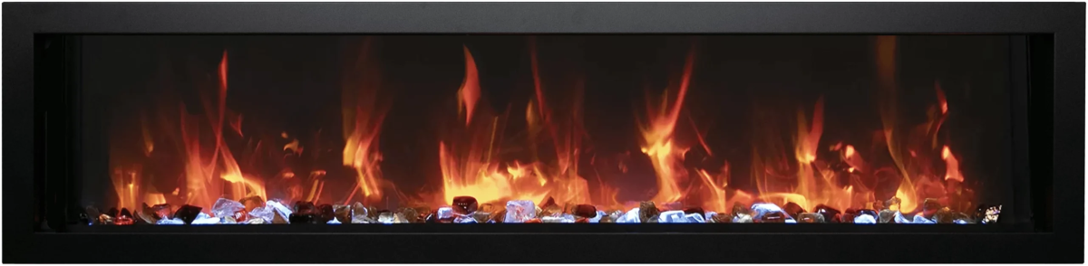 Amantii Panorama BI Extra Slim Smart Electric Fireplace - Impressive Climate Control
