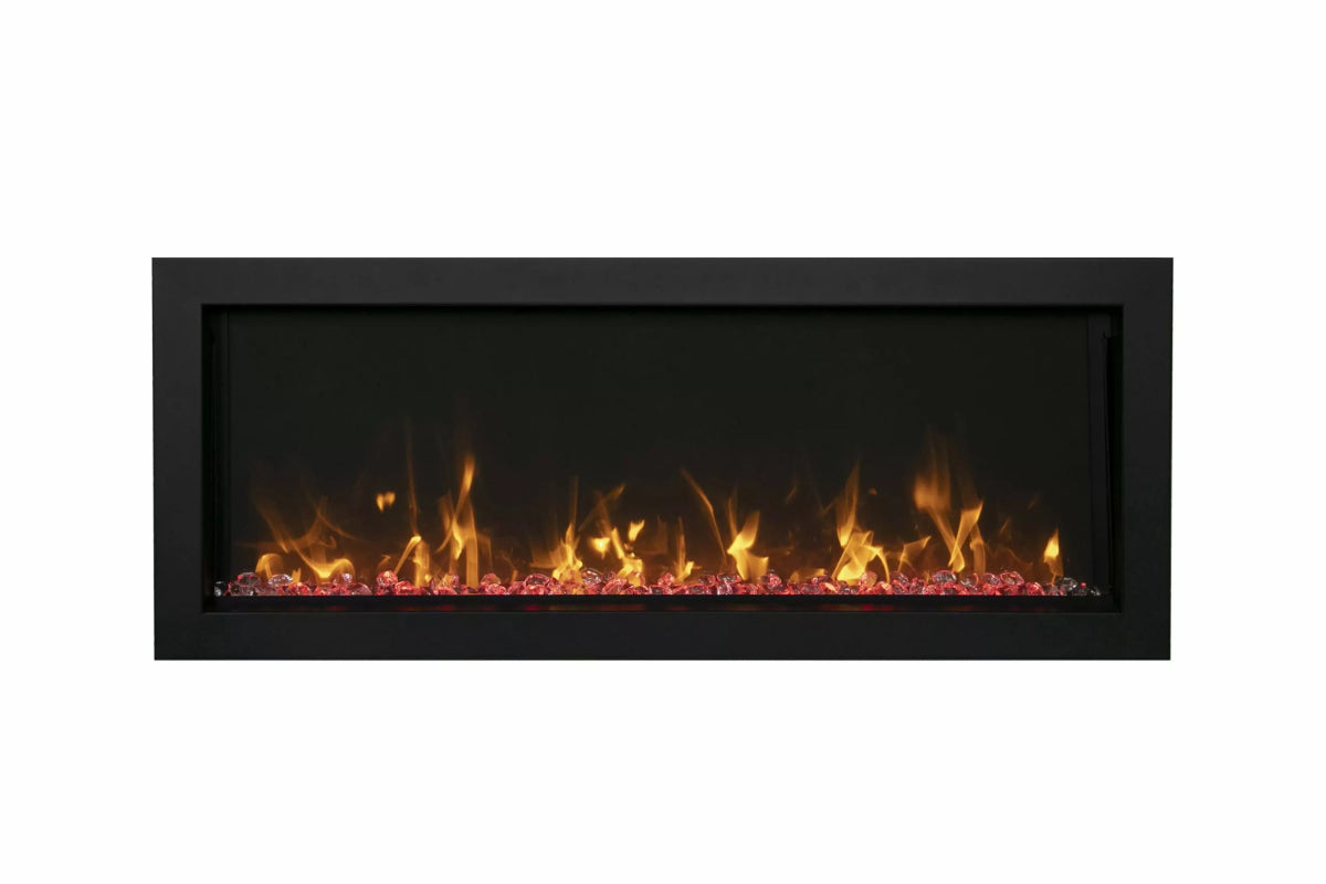 Amantii Panorama BI Extra Slim Smart Electric Fireplace - Impressive Climate Control