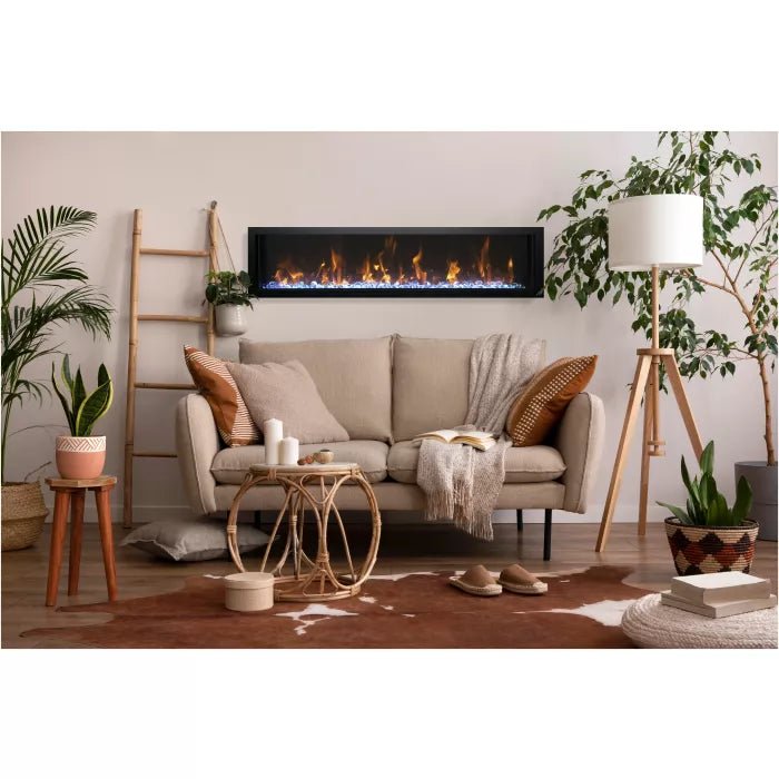 Amantii Panorama BI Slim Smart Electric Fireplace - Impressive Climate Control