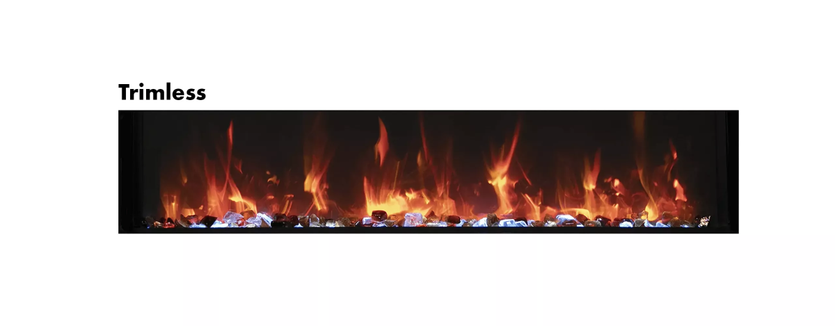 Amantii Panorama BI Slim Smart Electric Fireplace - Impressive Climate Control