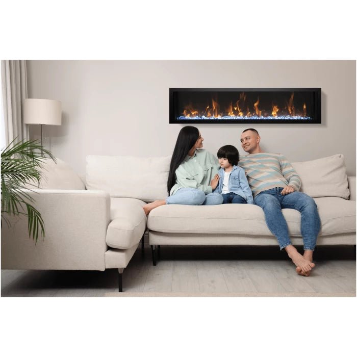 Amantii Panorama BI Slim Smart Electric Fireplace - Impressive Climate Control