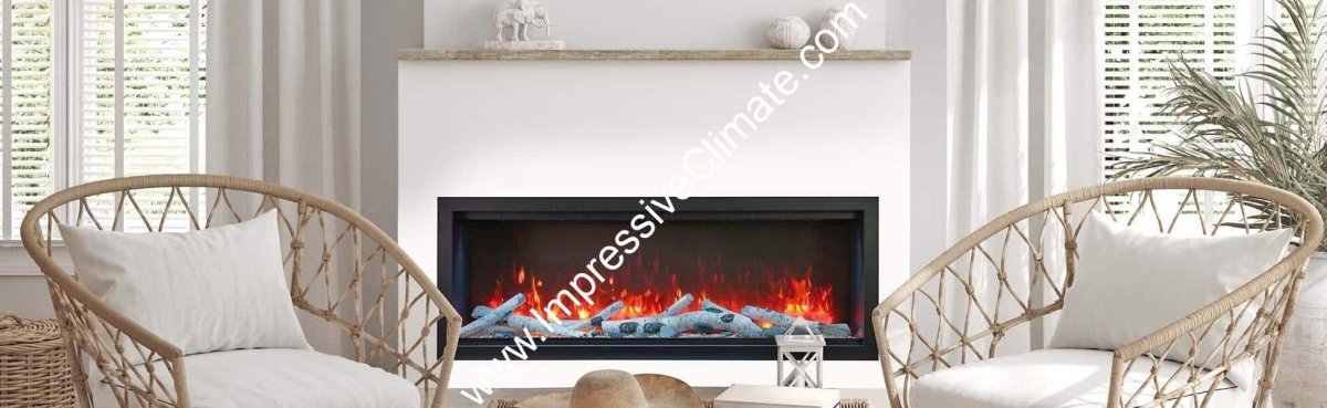 Amantii SYM - 60 XT Bespoke - Extra Tall Electric Fireplace - Impressive Climate Control