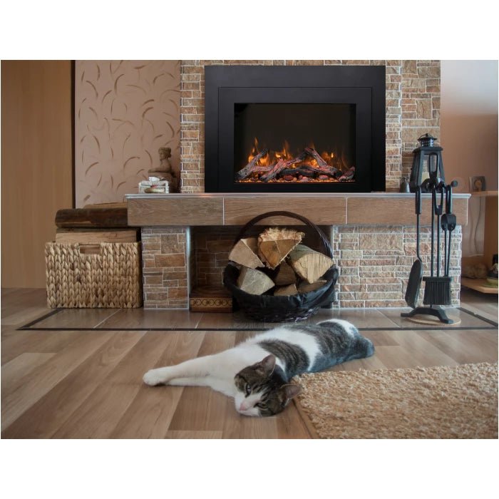 Amantii Symmetry 88 Smart Electric Fireplace - Impressive Climate Control