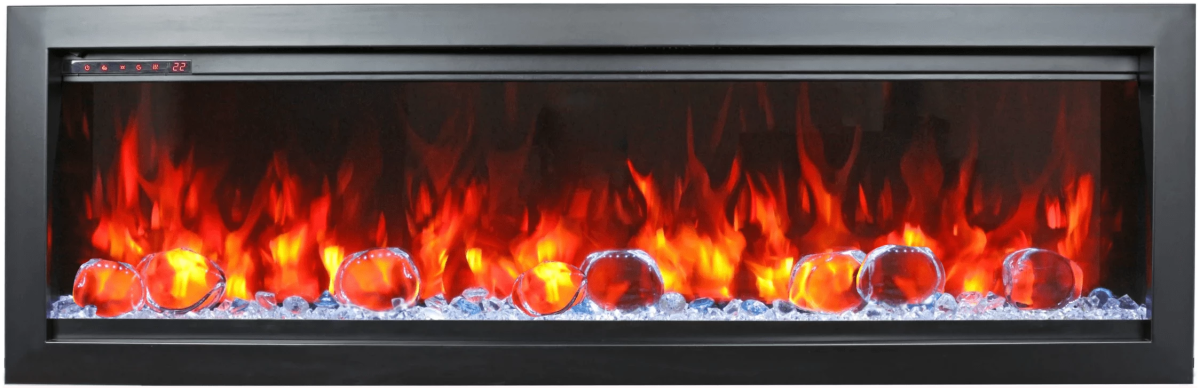 Amantii Symmetry Bespoke Electric Fireplace - Impressive Climate Control