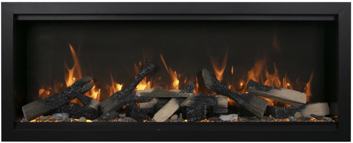 Amantii Symmetry Bespoke Xtra Tall Electric Fireplace - Impressive Climate Control