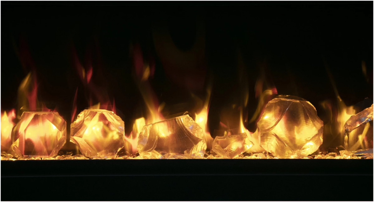 Amantii Symmetry Lumina Electric Fireplace - Impressive Climate Control
