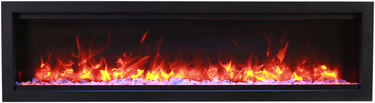 Amantii Symmetry Lumina Electric Fireplace - Impressive Climate Control