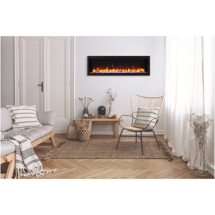 Amantii Symmetry Lumina Electric Fireplace - Impressive Climate Control