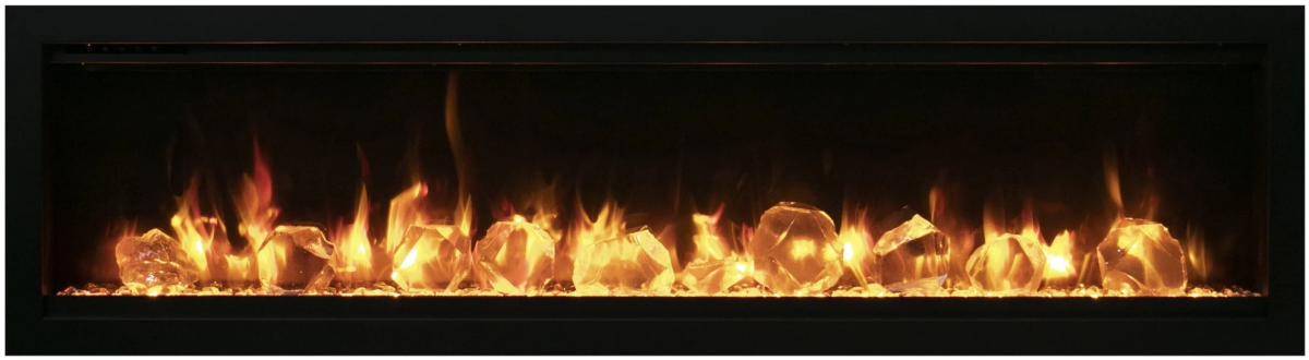 Amantii Symmetry Lumina Electric Fireplace - Impressive Climate Control