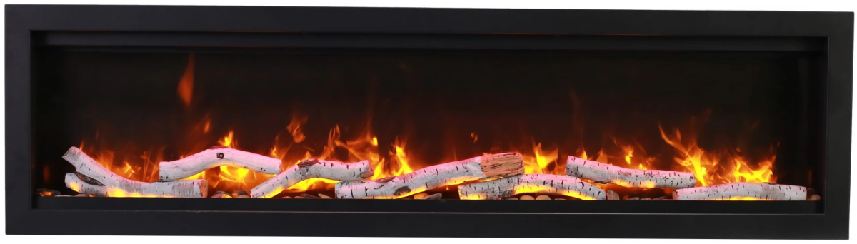 Amantii Symmetry Smart Electric Fireplace - Impressive Climate Control