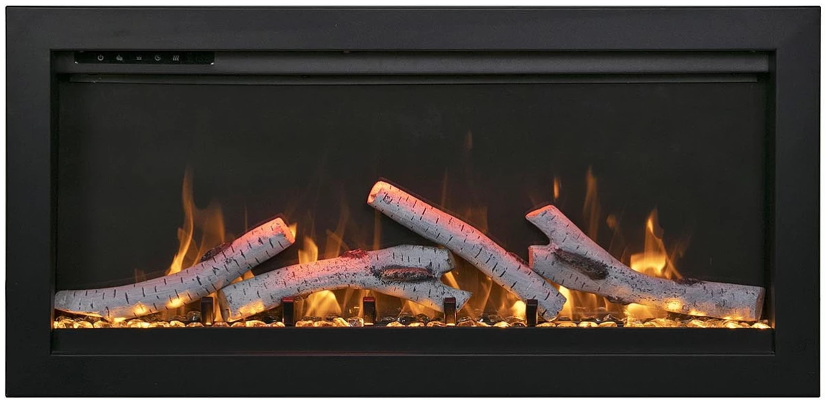 Amantii Symmetry Smart Electric Fireplace - Impressive Climate Control