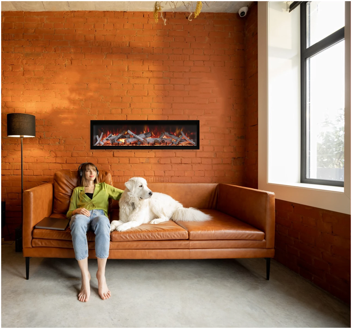 Amantii Symmetry XT Lumina Electric fireplace - Impressive Climate Control