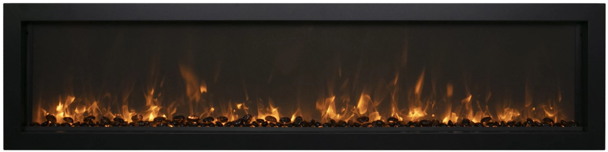 Amantii Symmetry Xtra Slim Smart Electric Fireplace - Impressive Climate Control