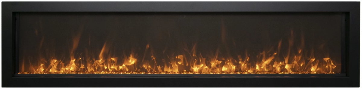 Amantii Symmetry Xtra Slim Smart Electric Fireplace - Impressive Climate Control
