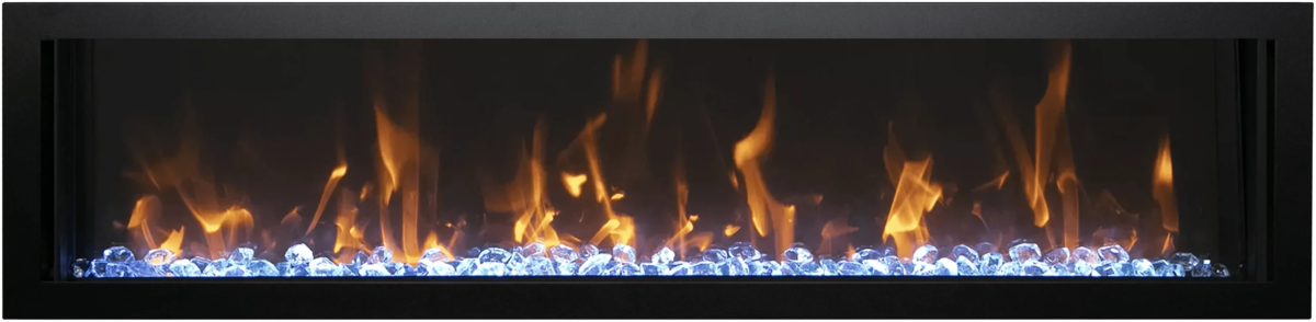 Amantii Symmetry Xtra Slim Smart Electric Fireplace - Impressive Climate Control