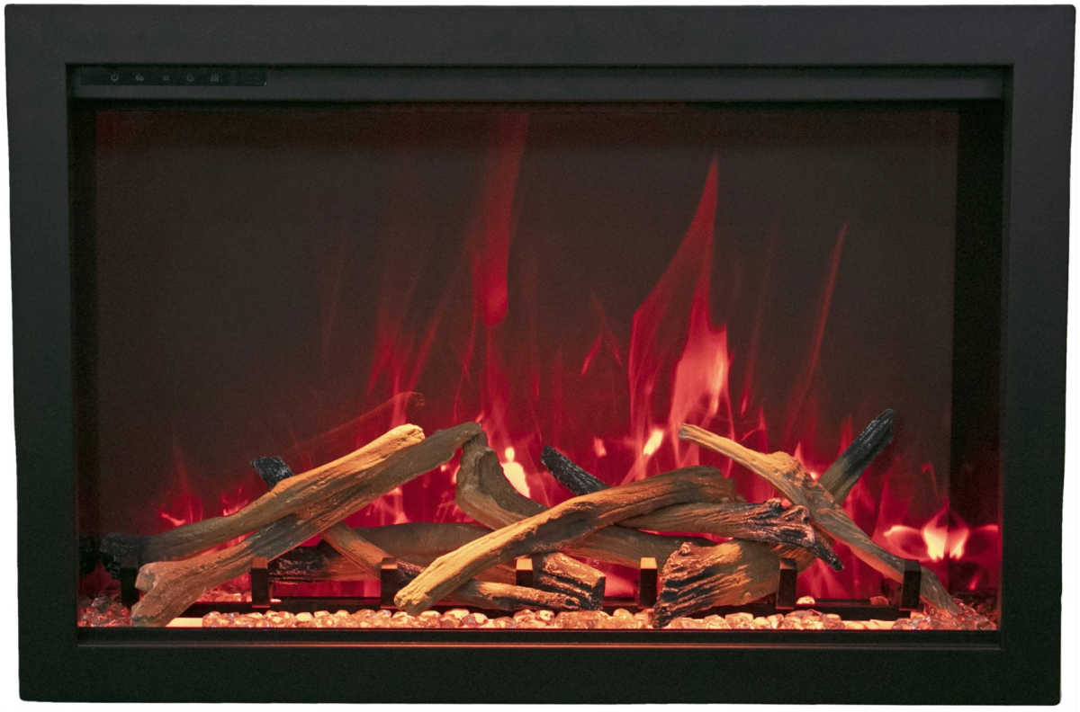 Amantii TRD Smart Electric Fireplace - Impressive Climate Control