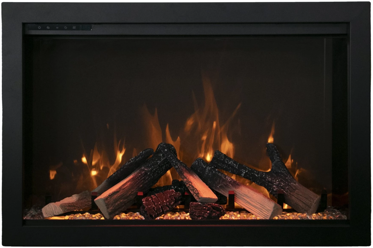 Amantii TRD Smart Electric Fireplace - Impressive Climate Control