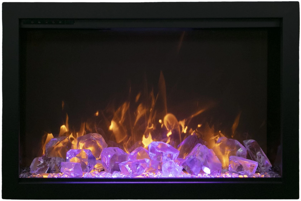 Amantii TRD Smart Electric Fireplace - Impressive Climate Control