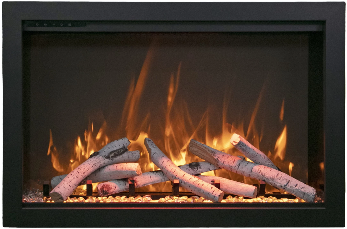 Amantii TRD Smart Electric Fireplace - Impressive Climate Control