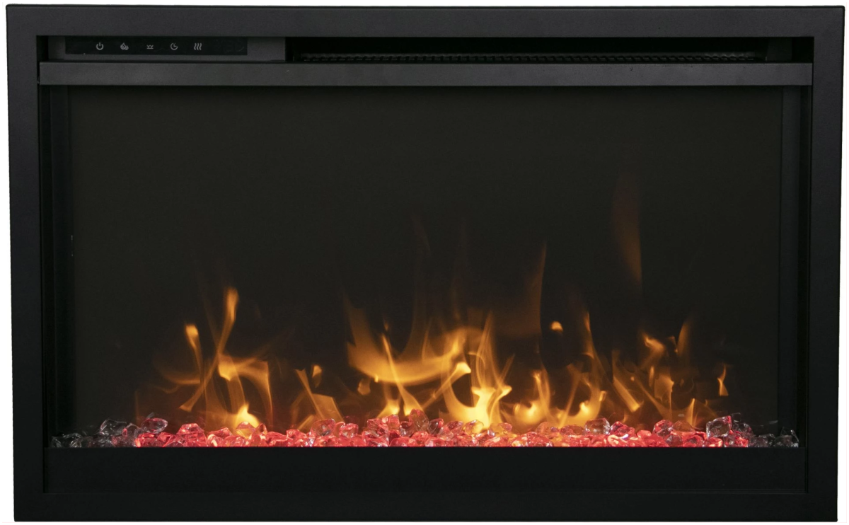Amantii TRD Xtra Slim Smart Electric Fireplace - Impressive Climate Control