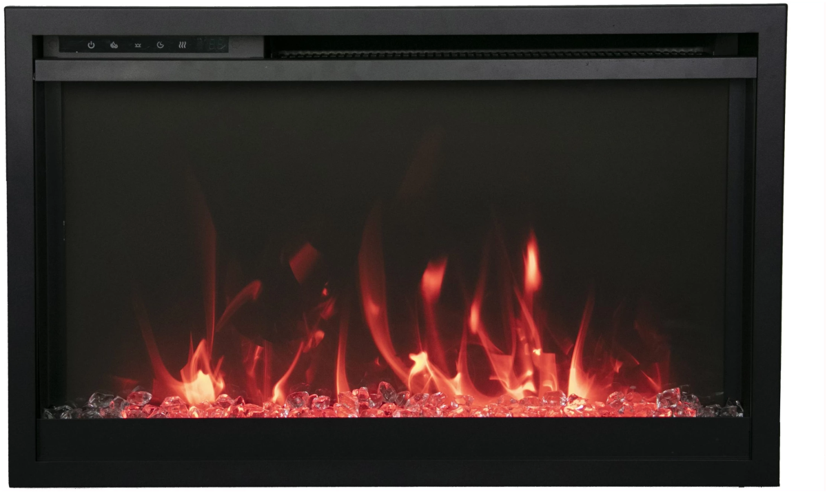Amantii TRD Xtra Slim Smart Electric Fireplace - Impressive Climate Control