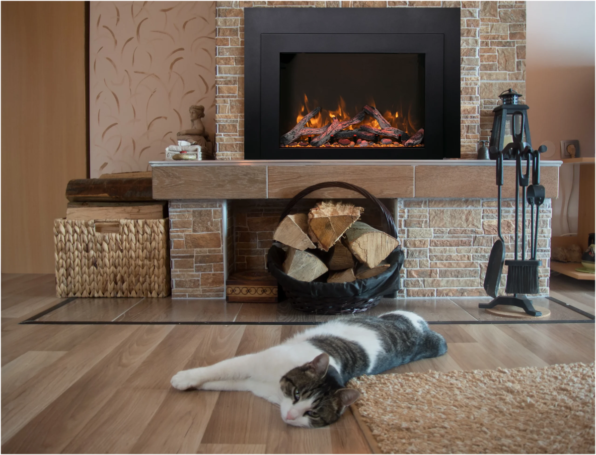 Amantii TRU - VIEW Series XT XL SMART Fireplace - Impressive Climate Control