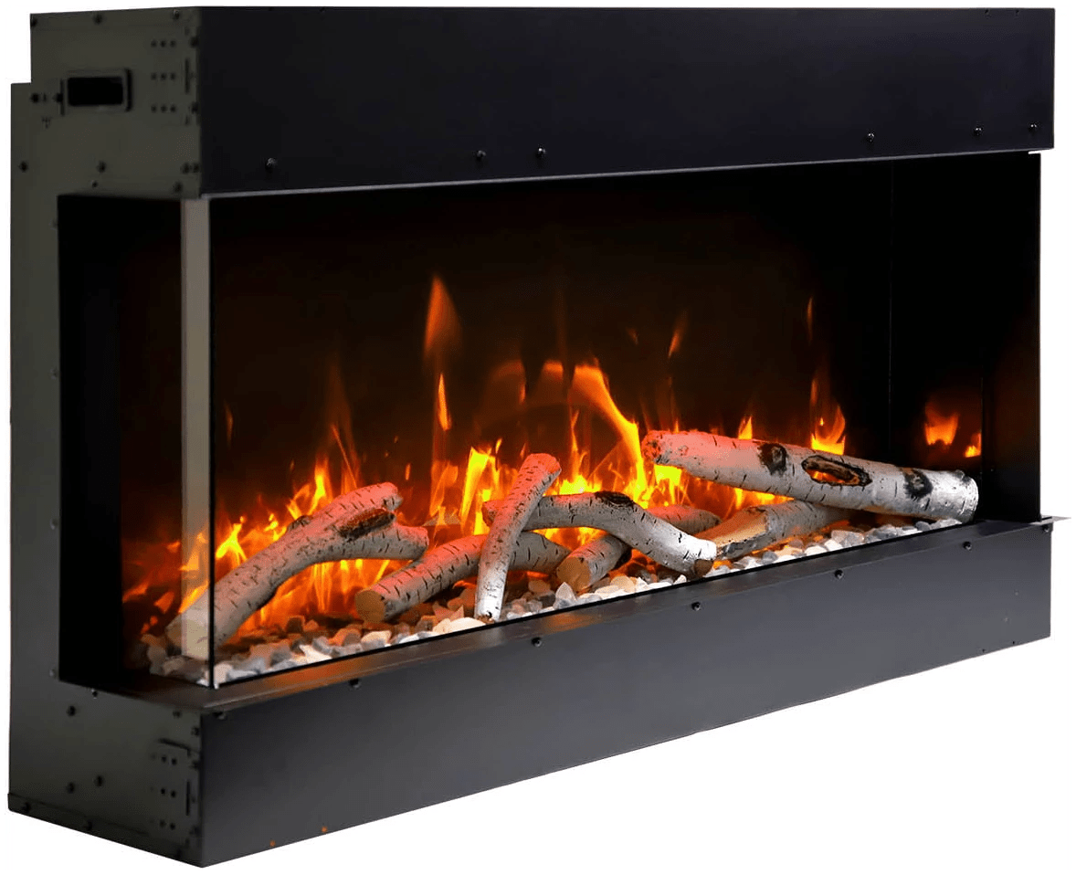 Amantii True View Slim Electric Fireplace (3 - sided) - Impressive Climate Control