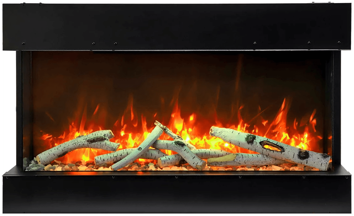 Amantii True View Slim Electric Fireplace (3 - sided) - Impressive Climate Control