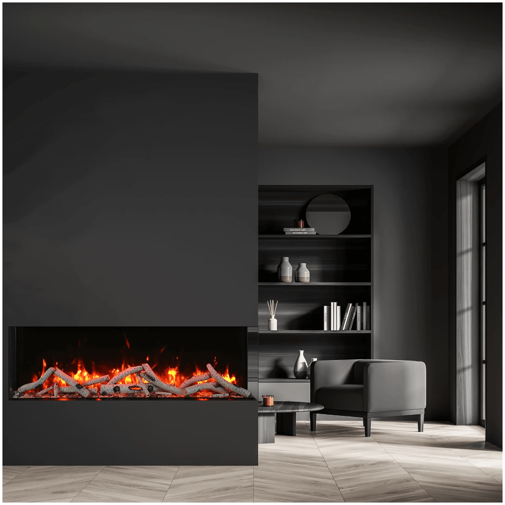 Amantii True View Slim Electric Fireplace (3 - sided) - Impressive Climate Control
