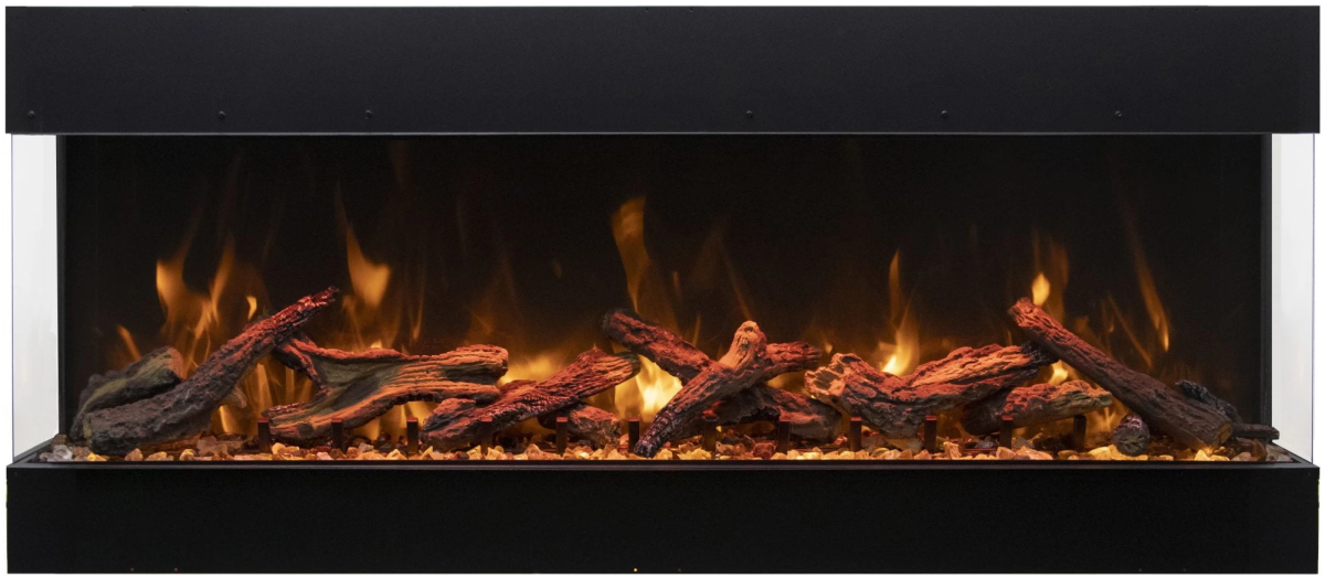 Amantii TruView Bespoke Electric Fireplace (3 - sided) - Impressive Climate Control